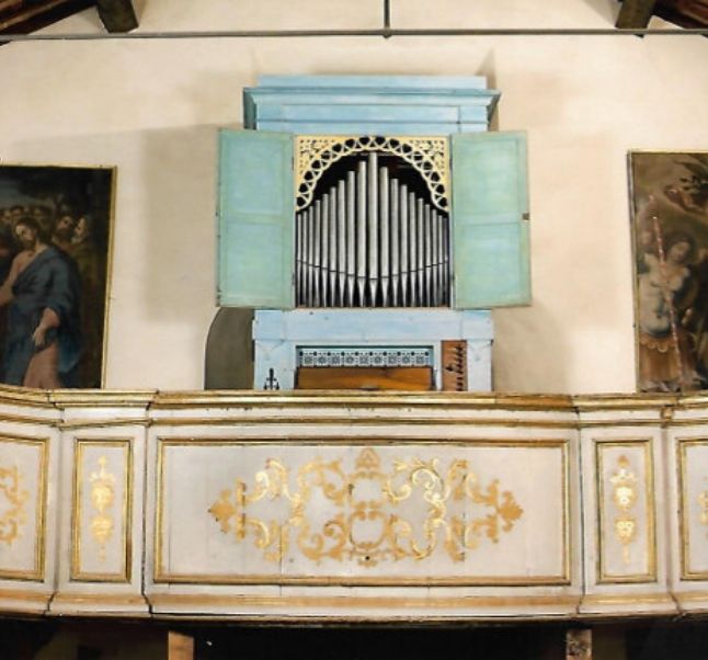 Foto dell’Organo e della cantoria nella Chiesa di San Cristoforo