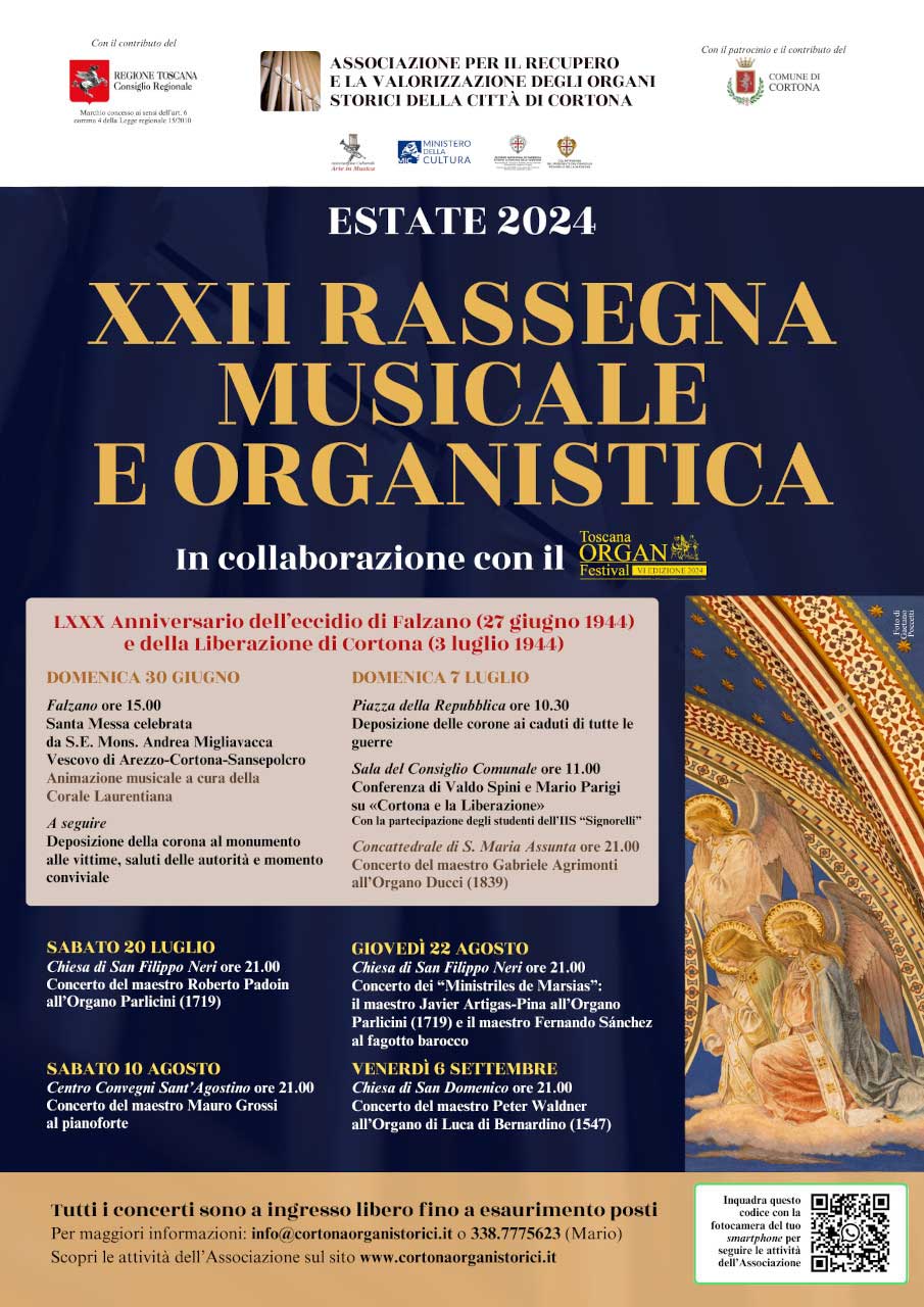 Manifesto della Rassegna Musicale e Organistica, XXII Edizione